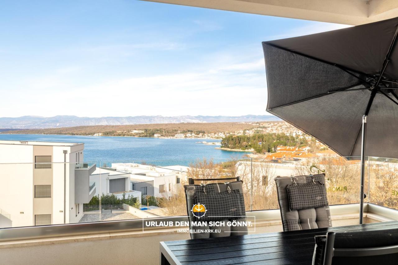 Penthouse Panorama Deluxe In Malinska Apartment Exterior foto